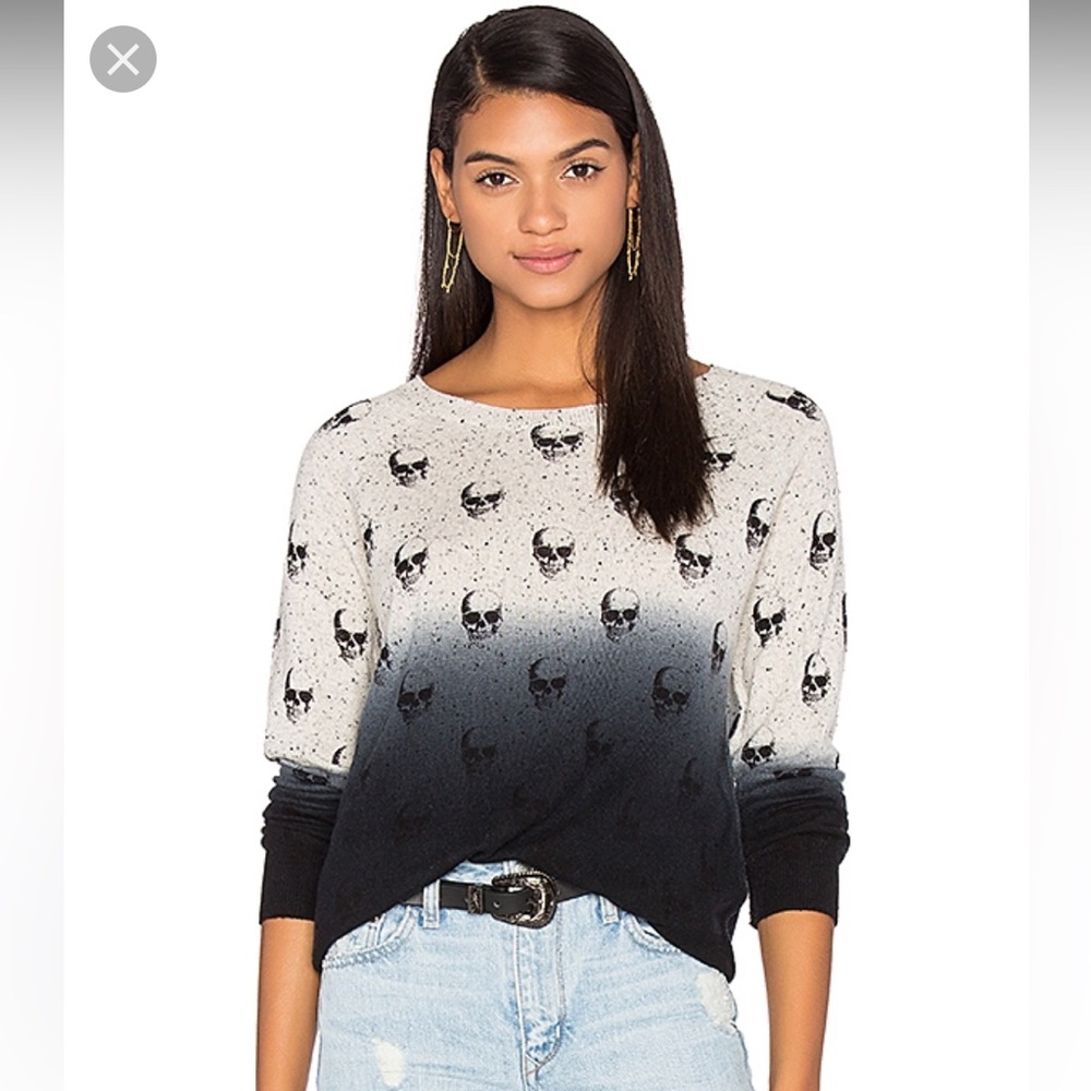 Skull Cashmere Yolanda Sweater Grey/black size XS